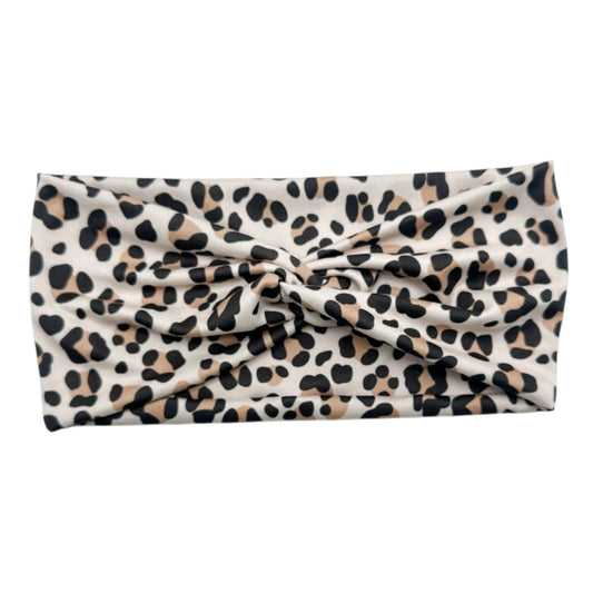 LEOPARD SPOTS ON IVORY - FRONT KNOT
