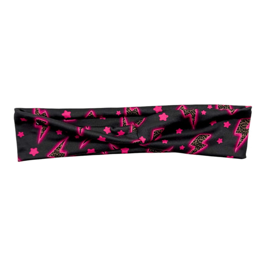 LEOPARD BOLTS ON CHARCOAL - ATHLETIC