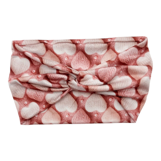 PINK KNIT HEARTS - COCO