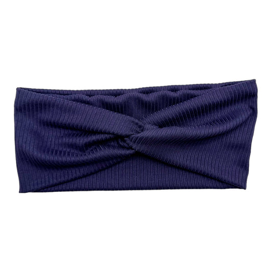 NAVY - SMALL RIBBED - FRONT KNOT