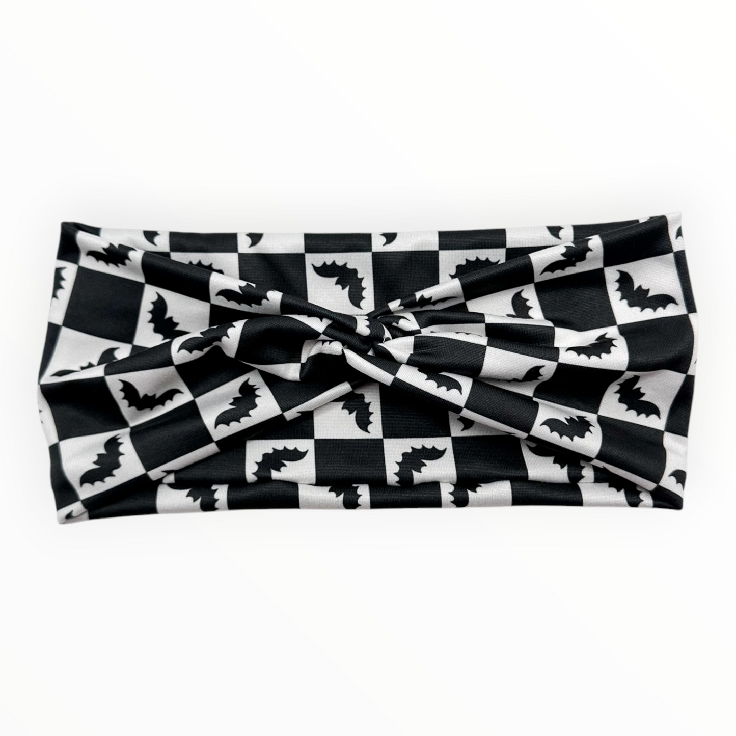 BAT B&W CHECKERS - FRONT KNOT