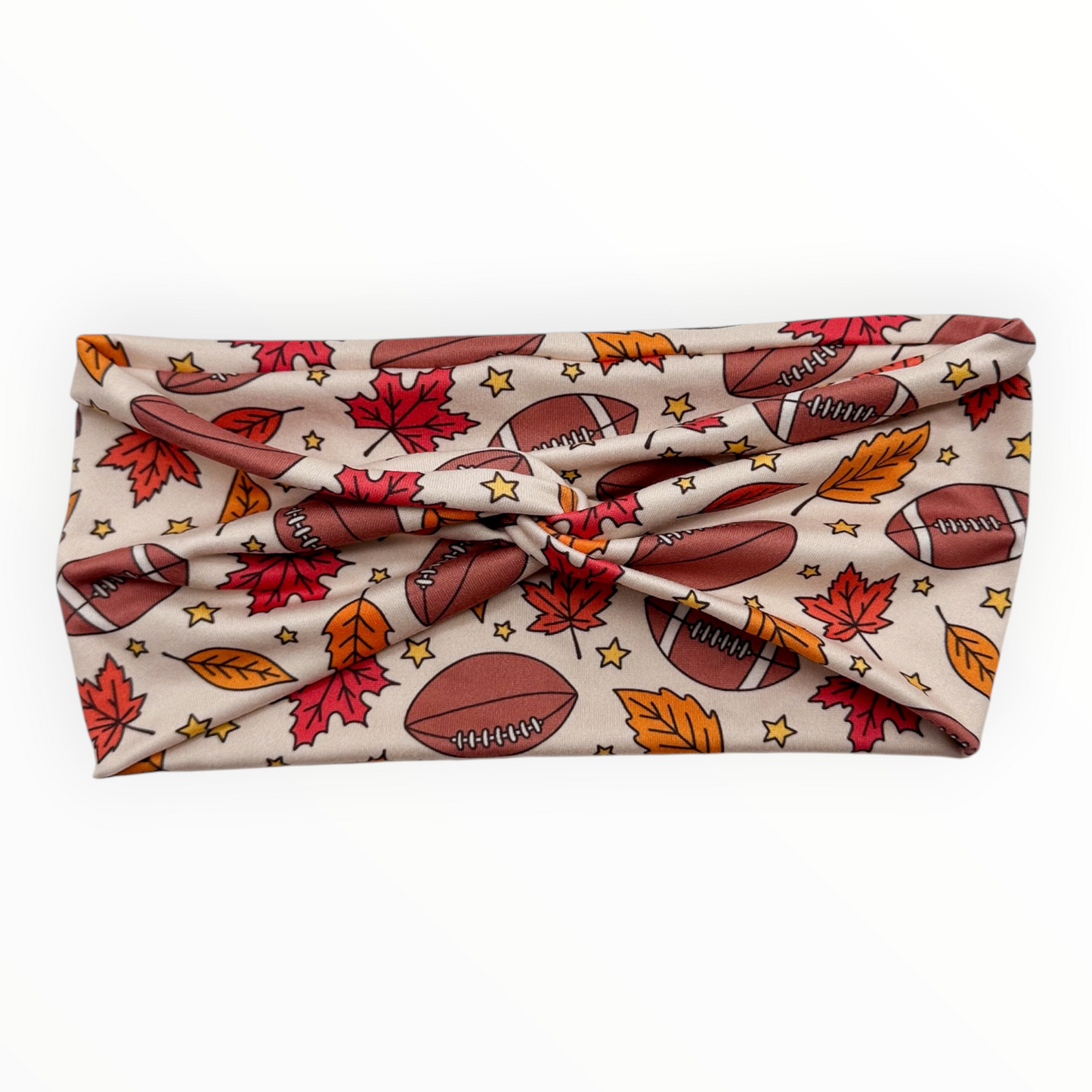 FOOTBALLS & LEAVES - FRONT KNOT