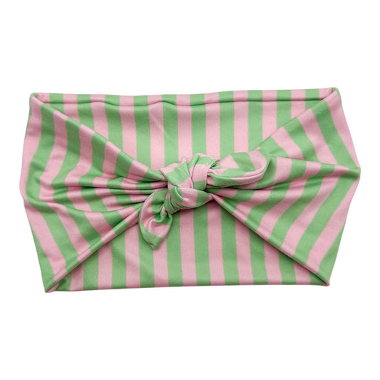 GREEN & PINK STRIPES  - LUXE