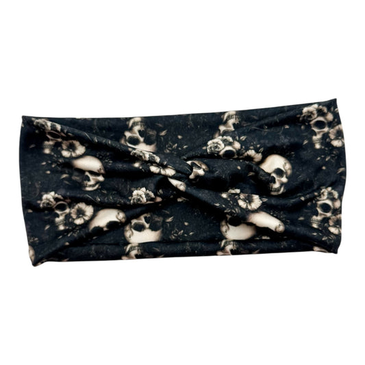 EMO FLORAL WITH SKULLS - FRONT KNOT