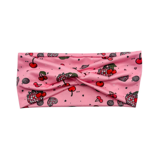 CHERRIES & DISCO BALLS - FRONT KNOT