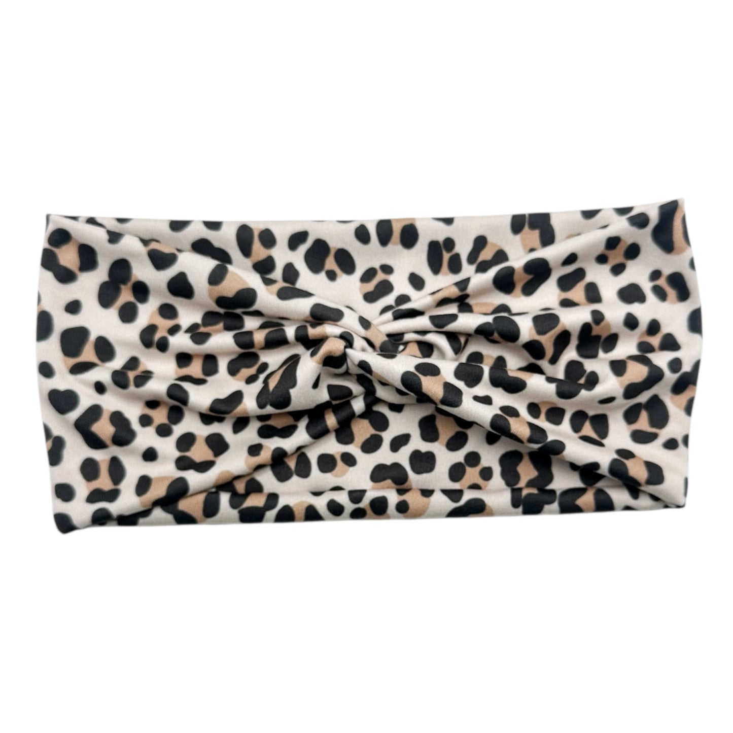LEOPARD SPOTS ON IVORY - FRONT KNOT