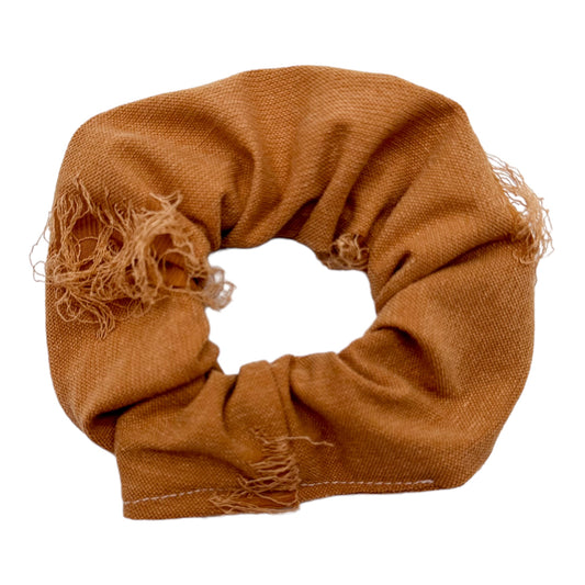 TAN - DISTRESSED - REGULAR SCRUNCHIE
