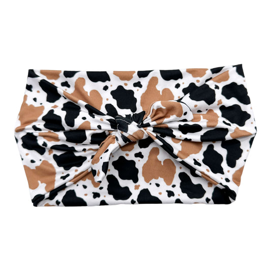 BLACK & TAN COW PRINT - LUXE