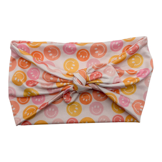 PINK / CORAL / ORANGE HAPPY FACES - LUXE