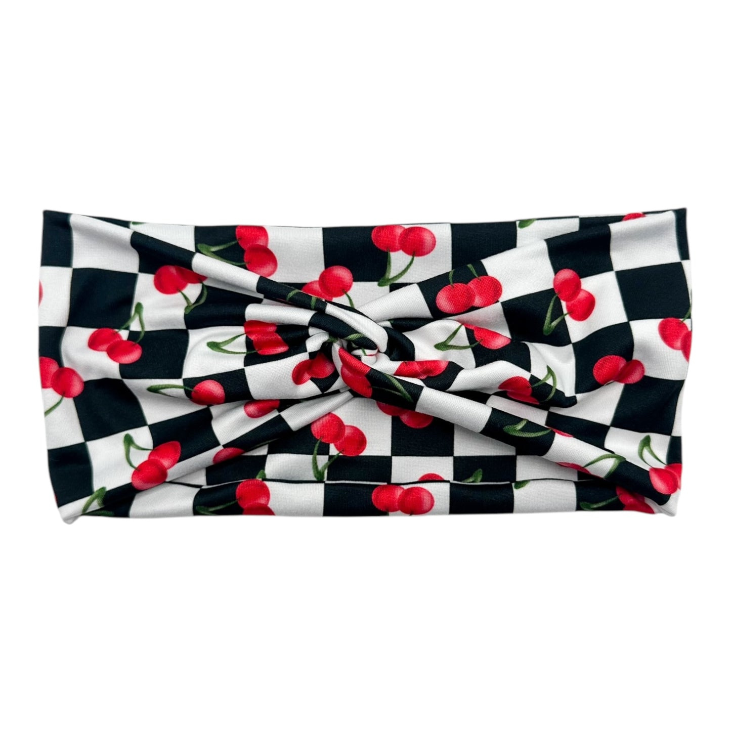 CHERRIES & CHECKERS - FRONT KNOT