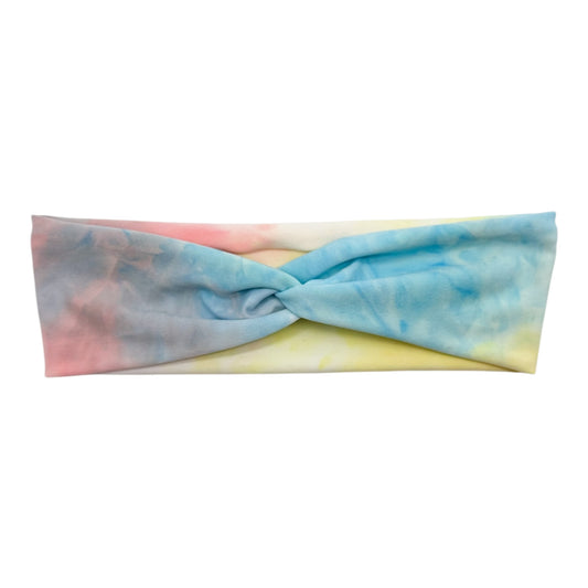 LIGHT PINK/YELLOW/BLUE TIE-DYE - TINY KNOT