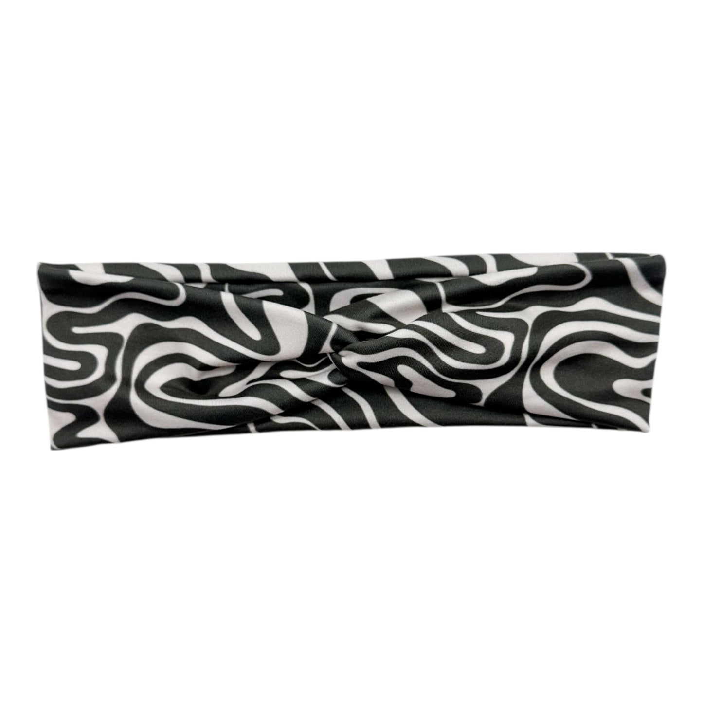 BLACK & WHITE GROOVY WAVES - TINY KNOT