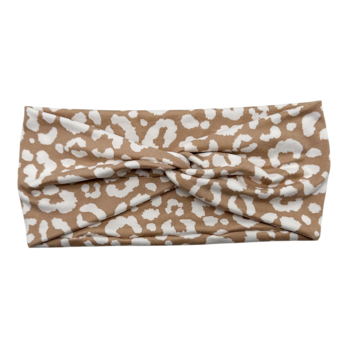 TAN & WHITE LEOPARD - FRONT KNOT