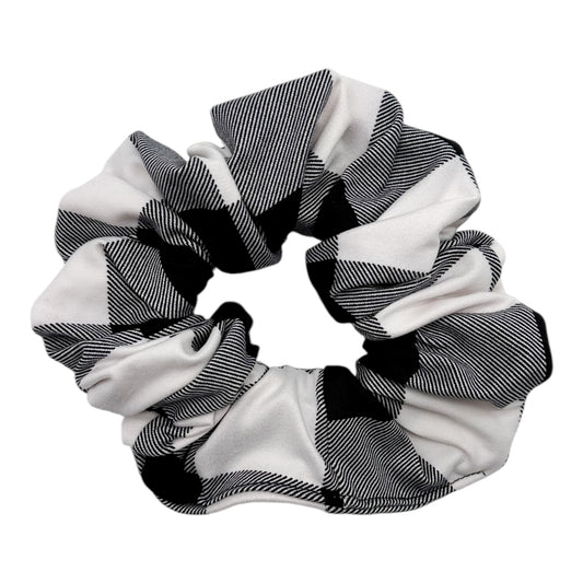 WHITE BUFFALO PLAID - OVERSIZED SCRUNCHIE