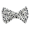 White headband with black abstract pattern on a white background