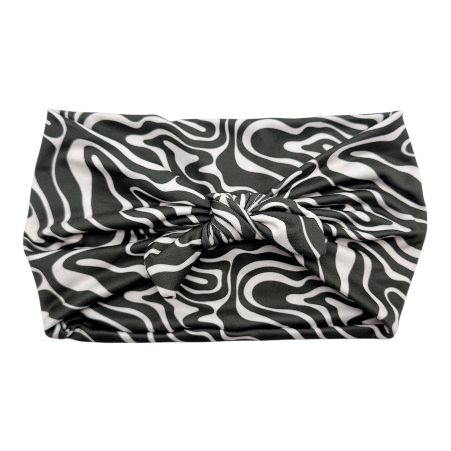 BLACK & WHITE GROOVY WAVES - LUXE