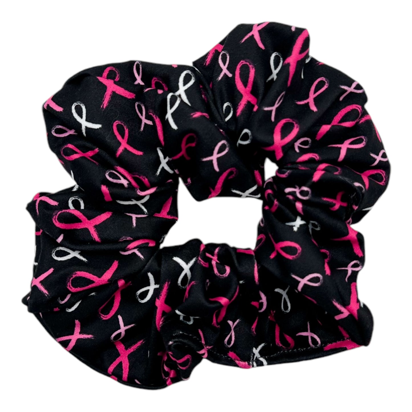 BC RIBBONS ON BLACK - OVERSIZED SCRUNCHIE