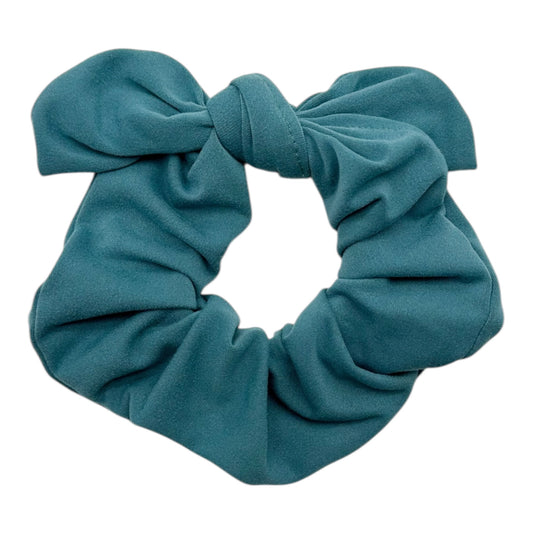 DUSK BLUE - BOW SCRUNCHIE