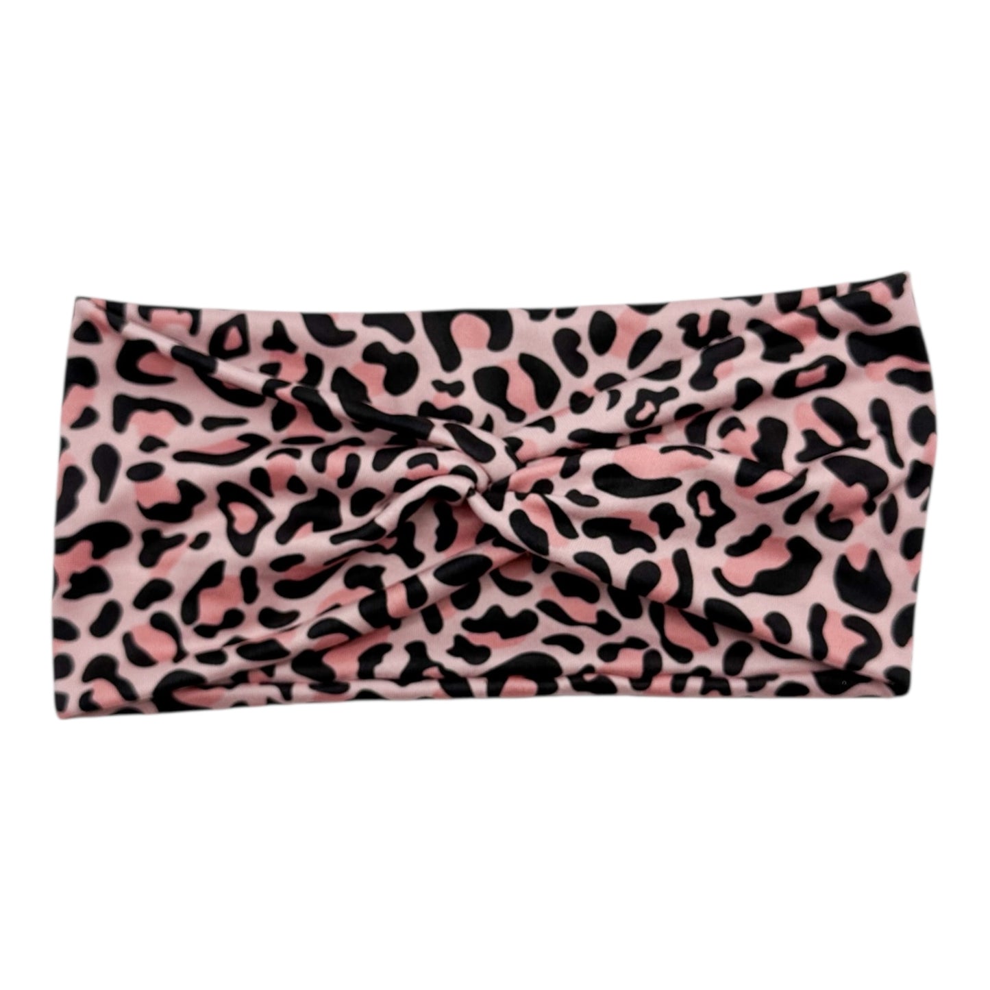 PINK LEOPARD PRINT - FRONT KNOT