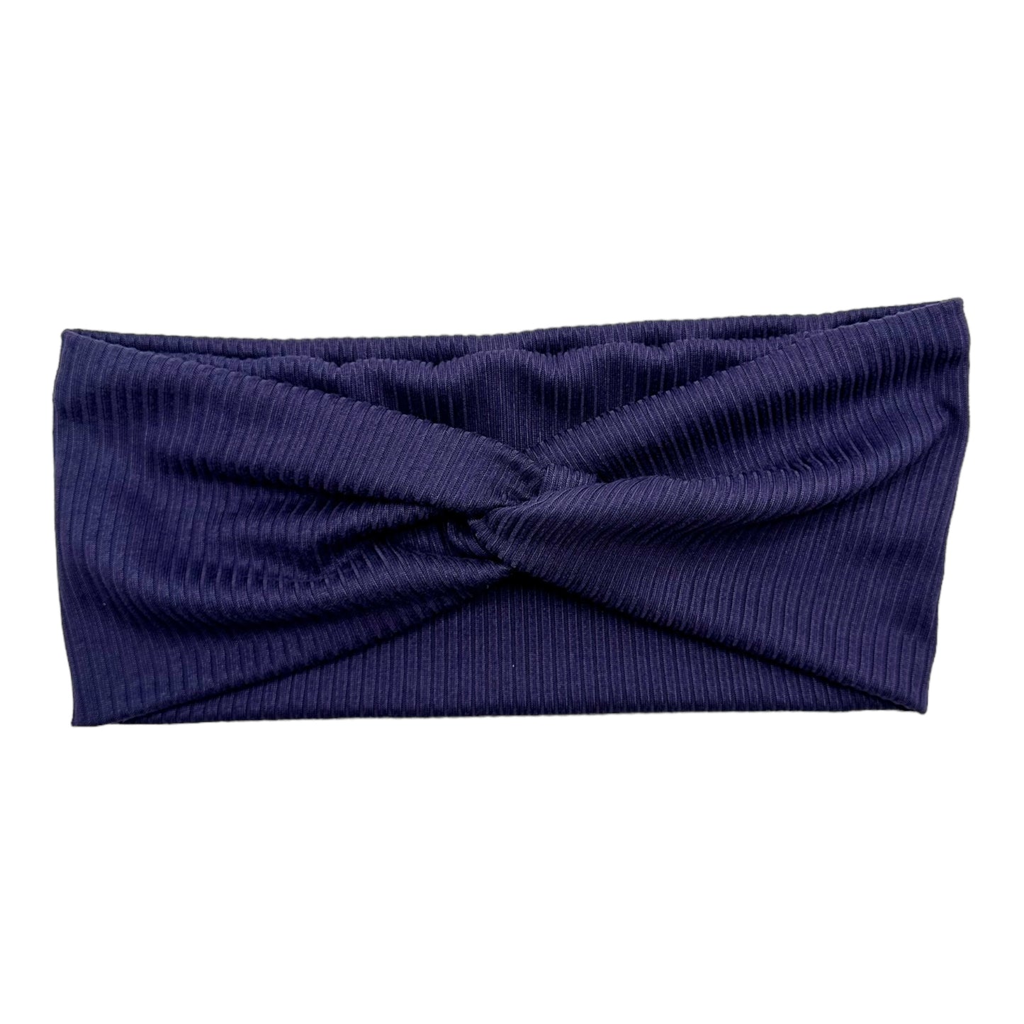 NAVY - SMALL RIBBED - FRONT KNOT