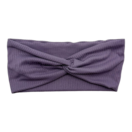 DUSTY AMETHYST - SMALL RIBBED - FRONT KNOT