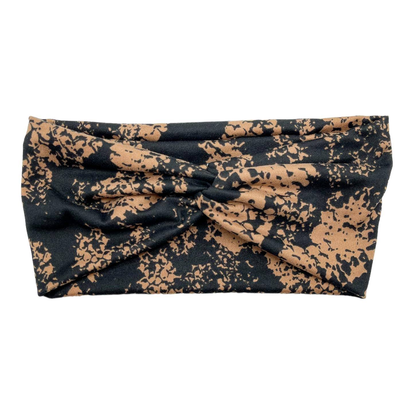 BLACK W/ TAUPE SNAKE - FRONT KNOT