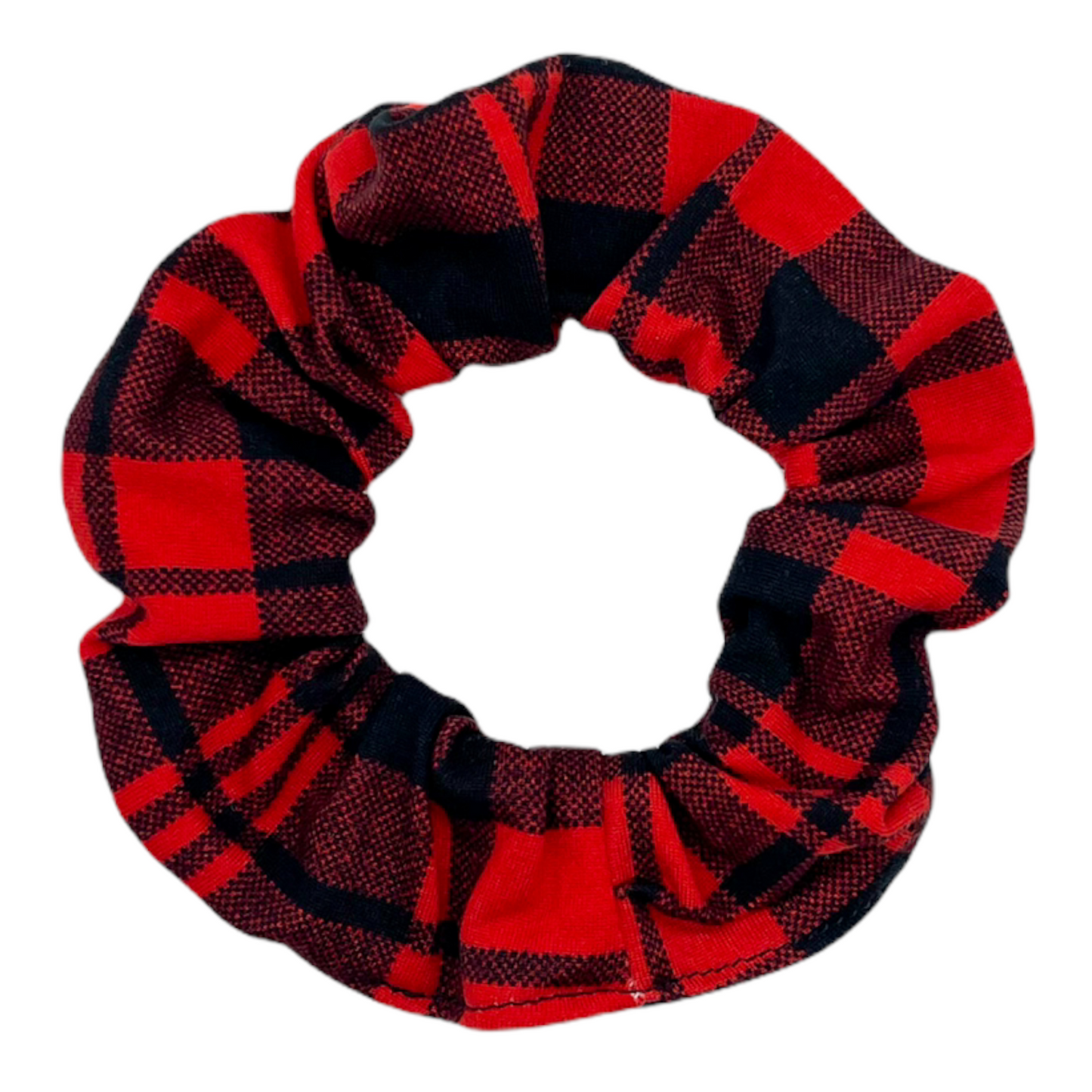 RED LUMBERJACK - REGULAR SCRUNCHIE