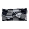 GRAY BUFFALO PLAID - FRONT KNOT